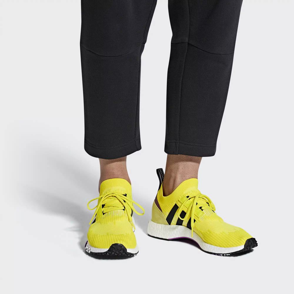 Adidas NMD Racer Primeknit Tenis Amarillos Para Hombre (MX-49236)